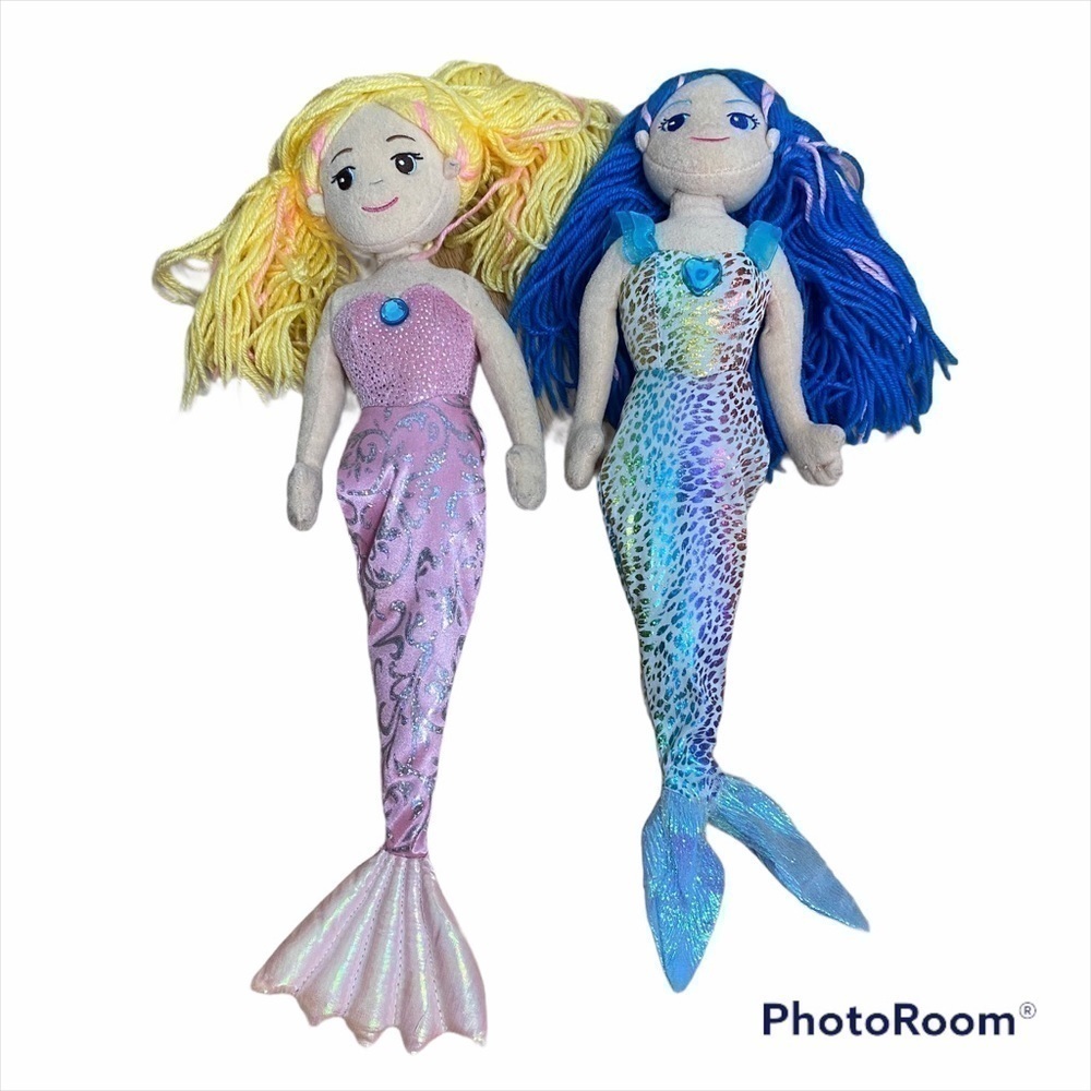 Aurora Plush Mermaid Bundle Blonde Purple Toy Kids